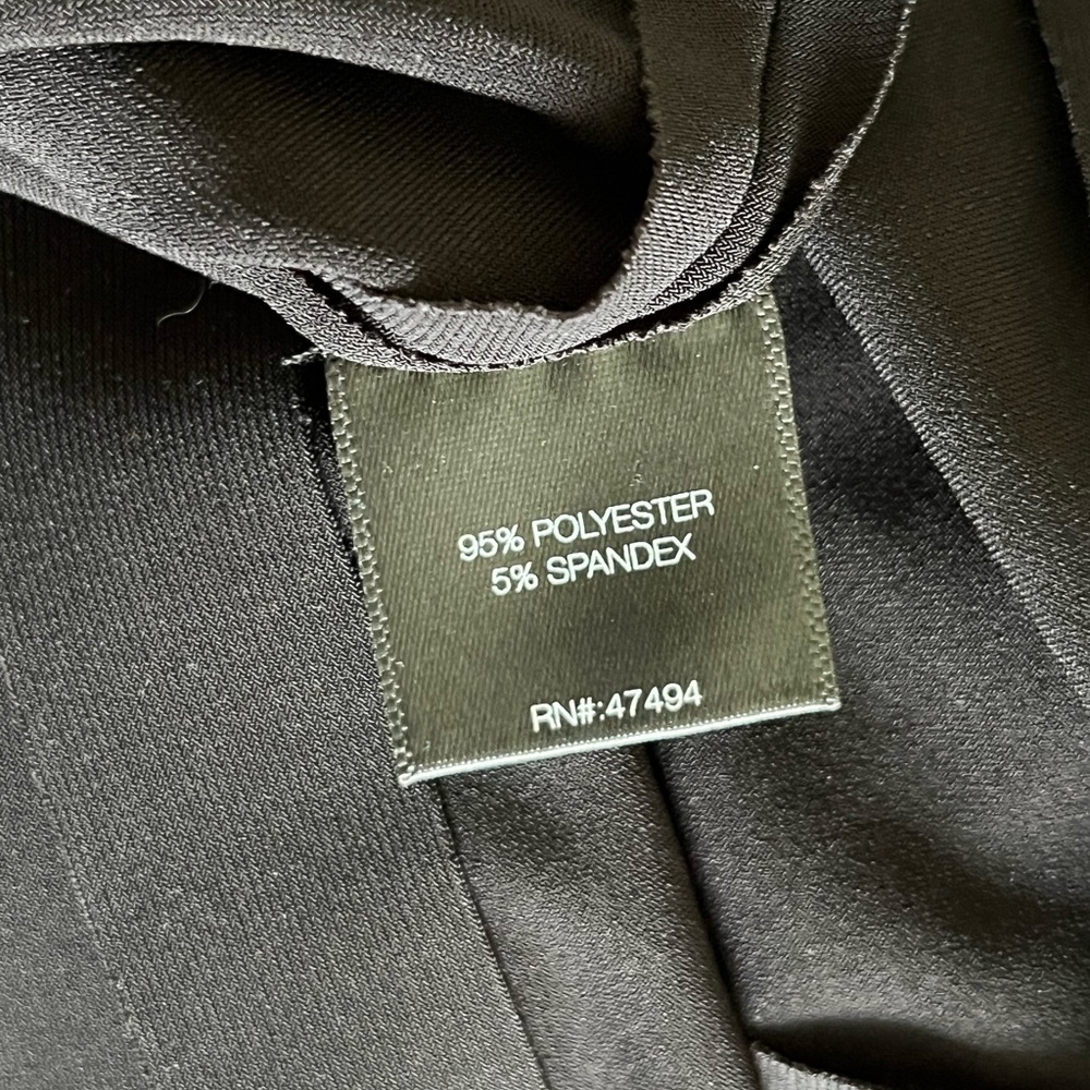 NWT Norma Kamali Black VNeck Longsleeve 1/4 Zip Top Size XL - Picture 8 of 12